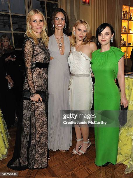 Gwyneth Paltrow, Eugenia Silva, Claire Danes and Christina Ricci attend the star studded gala celebrating Chopard's 150 years of excellence at The...