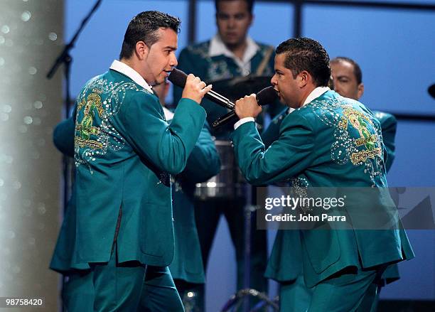 La Original Banda Limon perform onstage at the 2010 Billboard Latin Music Awards at Coliseo de Puerto Rico José Miguel Agrelot on April 29, 2010 in...