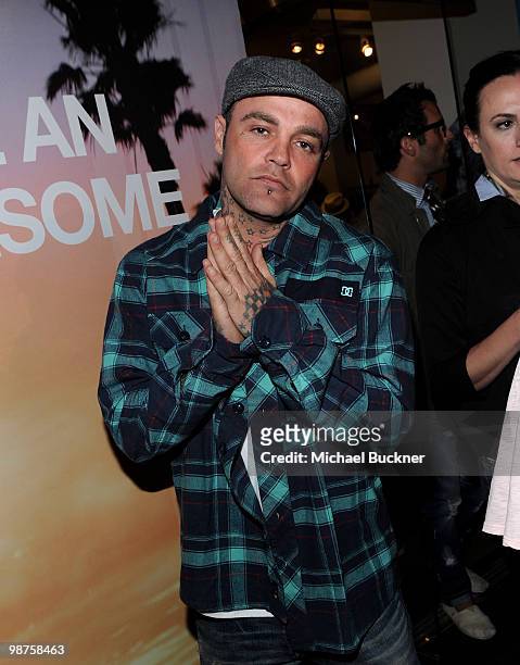 Musician Shifty attends the K-Swiss Party to launch the Vintage California Collection at Kitson on April 29, 2010 in Malibu, California.