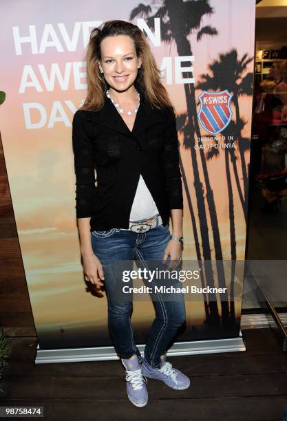 Actress Natasha Alam attends the K-Swiss Party to launch the Vintage California Collection at Kitson on April 29, 2010 in Malibu, California.