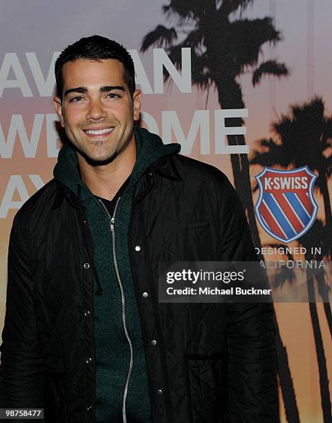 Actor Jesse Metcalfe attends the K-Swiss Party to launch the Vintage California Collection at Kitson on April 29, 2010 in Malibu, California.