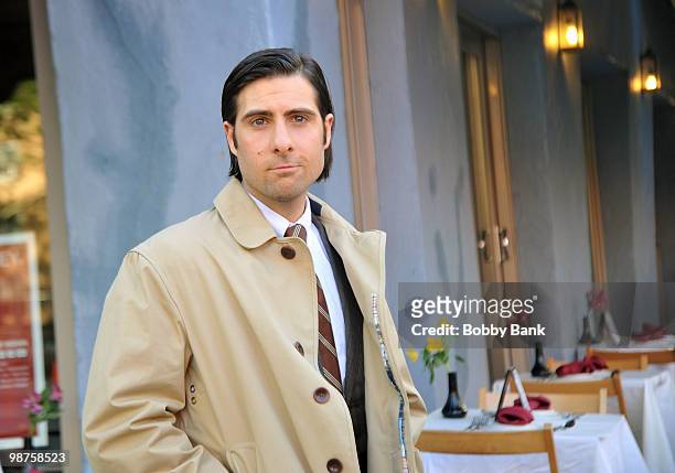Jason Schwartzman on location for "Bored to Death" on April 29, 2010 in New York City.