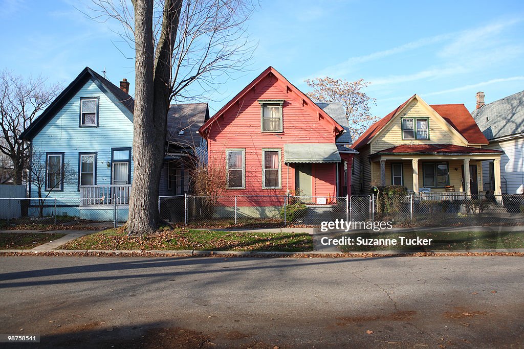 Colorful Detroit Houses
