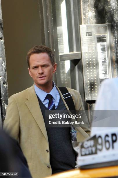 Neil Patrick Harris on location for "The Smurfs" on April 29, 2010 in New York City.