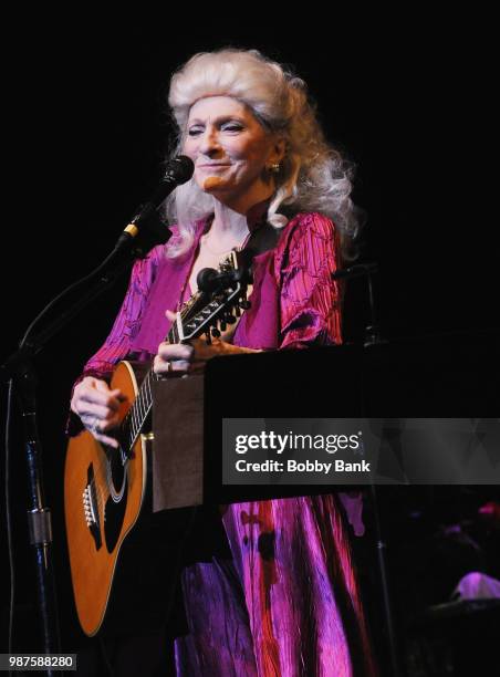 Judy Collins performs with Stephen Stills at St George Theatre on June 29, 2018 in New York City.