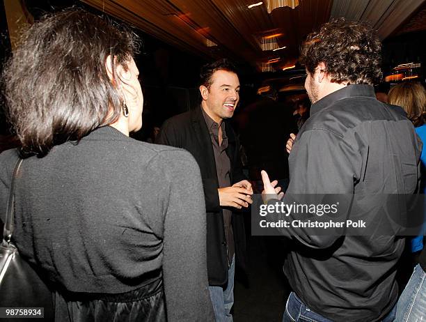 Actor Seth MacFarlane attends "The Bedwetter" Book Launch Hosted By 944 and Absolut at Trousdale on April 29, 2010 in West Hollywood, California.