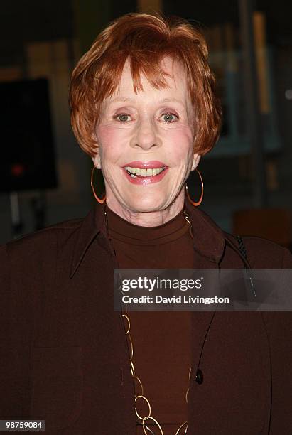 Actress Carol Burnett attends a signing for her book "This Time Together" at Borders Books & Music on April 29, 2010 in Westwood, California.