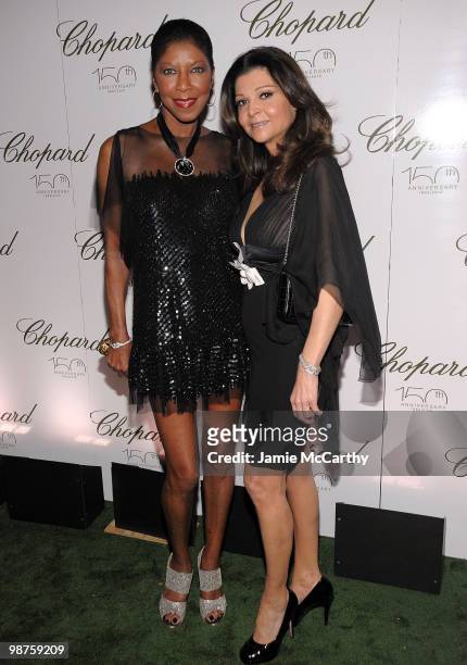 Natalie Cole and Sonia Cole attends the star studded gala celebrating Chopard's 150 years of excellence at The Frick Collection on April 29, 2010 in...