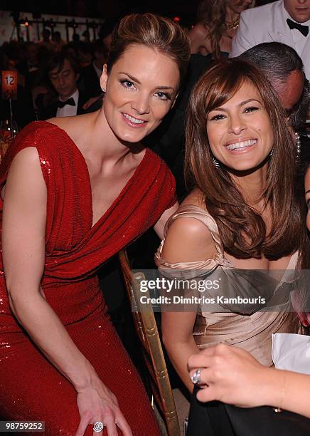 Of DKMS Americas Katharina Harf and Eva Mendes attend DKMS' 4th Annual Gala: Linked Against Leukemia at Cipriani 42nd Street on April 29, 2010 in New...
