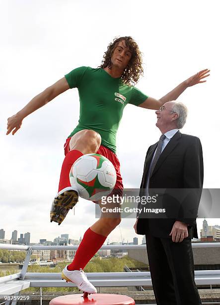Sven-Goran Eriksson unveils the Castrol EDGE Ultimate Performing Player at the National Theatre on April 30, 2010 in London, England. Standing at 6ft...