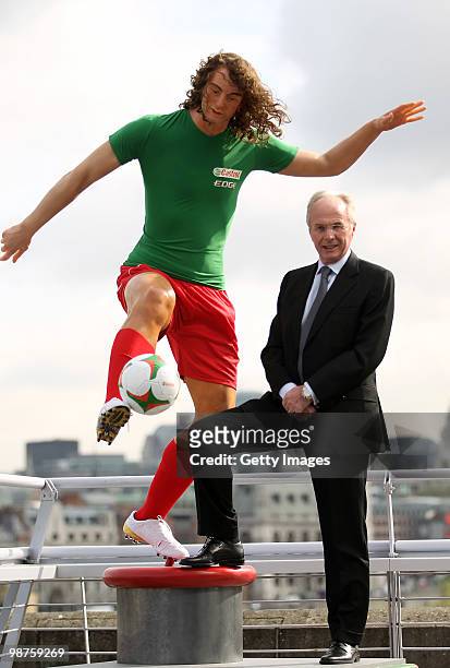 Sven-Goran Eriksson unveils the Castrol EDGE Ultimate Performing Player at the National Theatre on April 30, 2010 in London, England. Standing at 6?7...