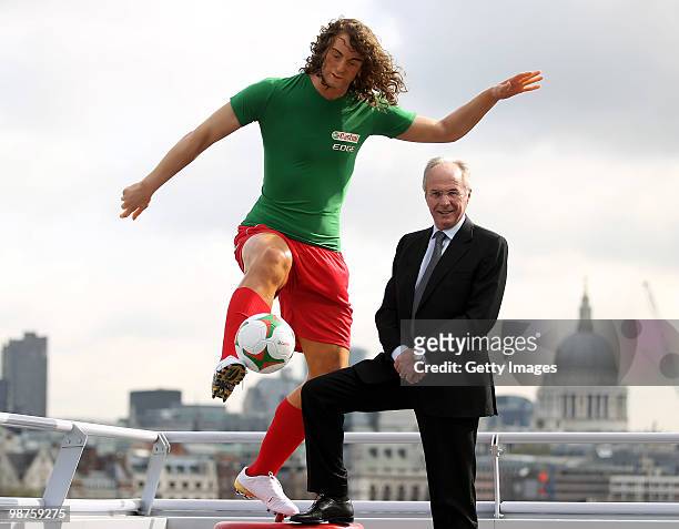 Sven-Goran Eriksson unveils the Castrol EDGE Ultimate Performing Player at the National Theatre on April 30, 2010 in London, England. Standing at 6?7...
