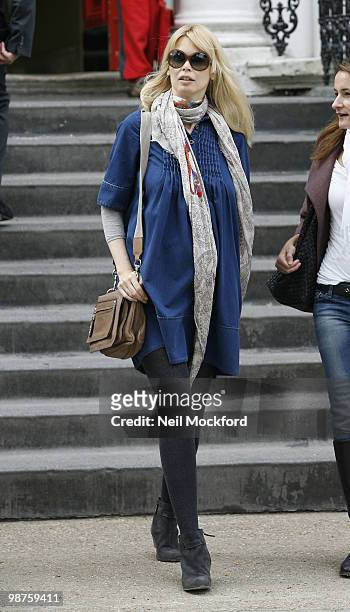 Claudia Schiffer Sighting on April 30, 2010 in London, England.