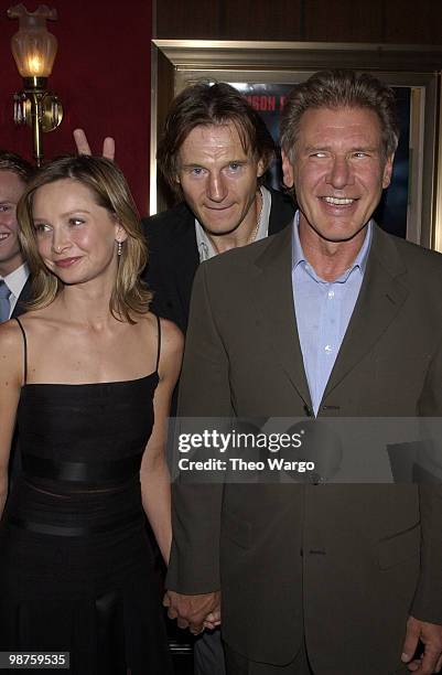 Calista Flockhart, Liam Neeson and Harrison Ford