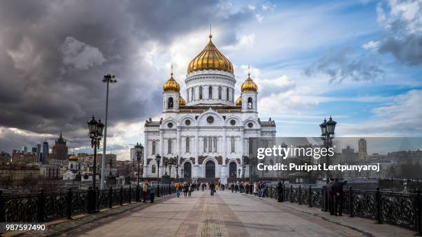 cathedral of christ the saviour - templo de cristo o salvador - fotografias e filmes do acervo