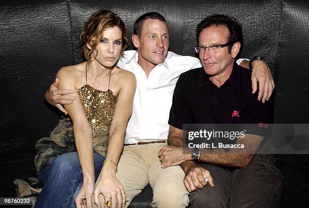 Sandra Bullock, Lance Armstrong and Robin Williams