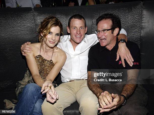 Sandra Bullock, Lance Armstrong and Robin Williams