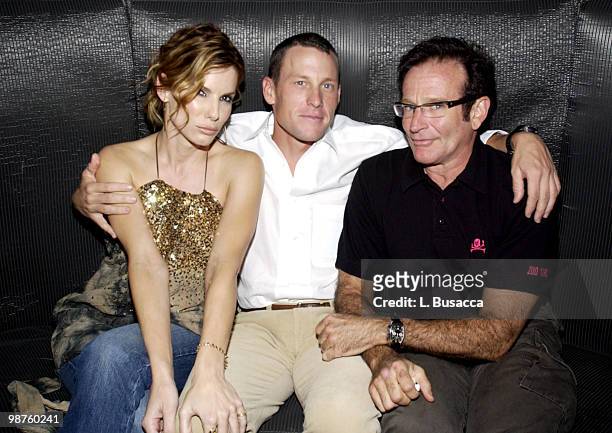 Sandra Bullock, Lance Armstrong and Robin Williams