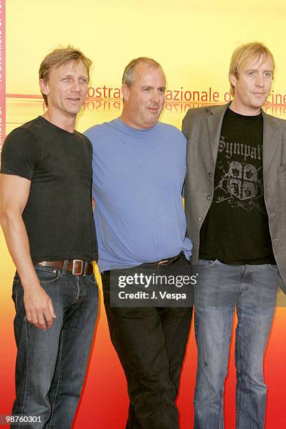 Daniel Craig, Roger Michell and Rhys Ifans