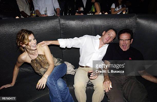 Sandra Bullock, Lance Armstrong and Robin Williams