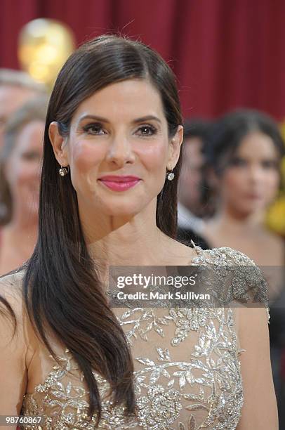 Actress Sandra Bullock arrives at the 82nd Annual Academy Awards held at the Kodak Theatre on March 7, 2010 in Hollywood, California.