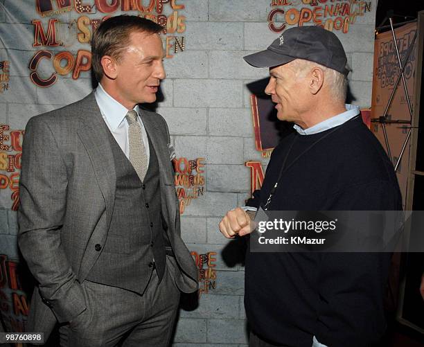 Daniel Craig and Bill Roedy, President of MTV Networks International