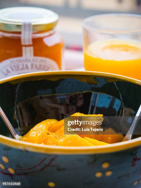 desayuno naranja - desayuno stock pictures, royalty-free photos & images