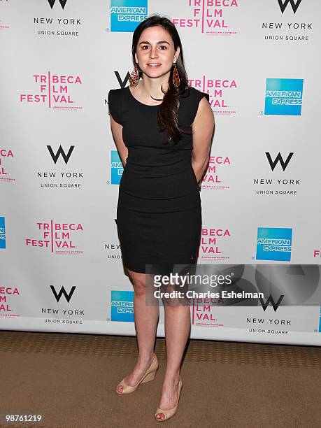 Winner, Best Documentary Feature "Monica & David" director Alexandra Codina attends Awards Night during the 9th Annual Tribeca Film Festival at the W...