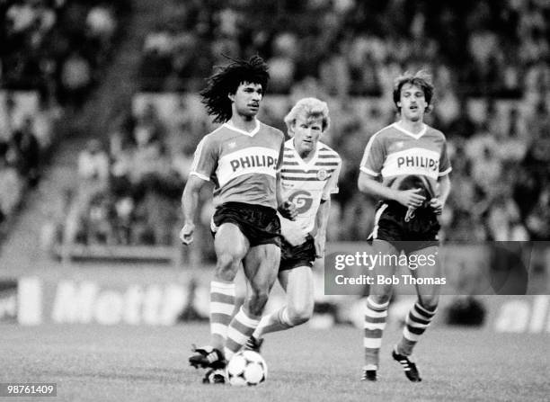 Ruud Gullit of PSV Eindhoven in action against Anderlecht in a pre-season tournament held at Philips Stadium in Eindhoven, Netherlands on 11th August...