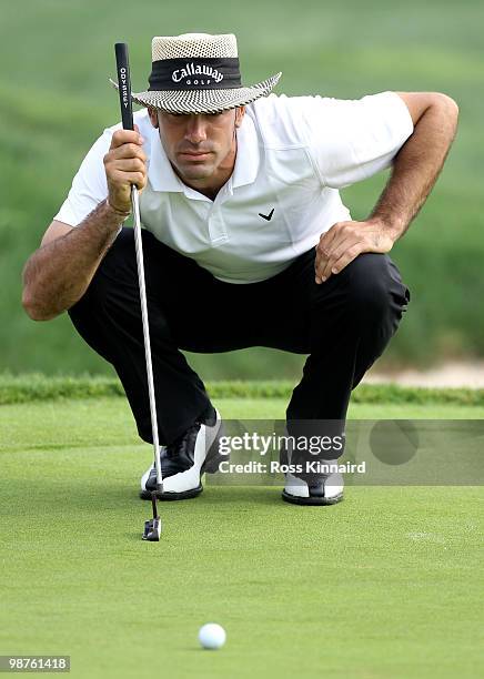 Alvaro Quiros of Spain during the second round of the Open de Espana at the Real Club de Golf de Seville on April 30, 2010 in Seville, Spain.