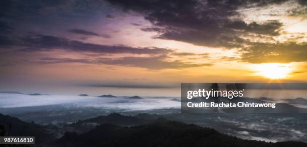 hat yai mountain mist - hat yai stock pictures, royalty-free photos & images