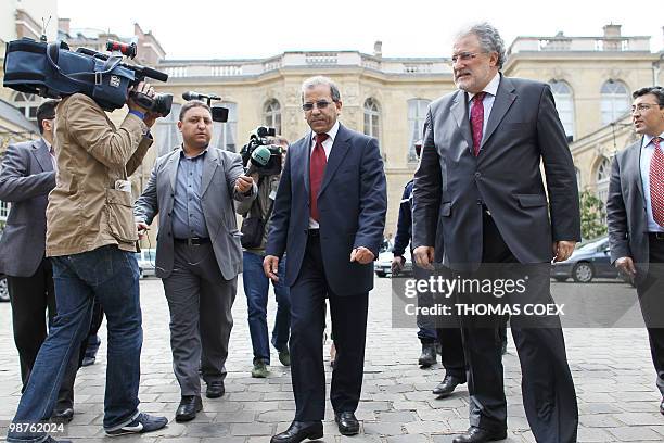 President of the French Council of the Muslim Faith Mohammed Moussaoui leaves the Hotel Matignon in Paris after a meeting with France's Prime...