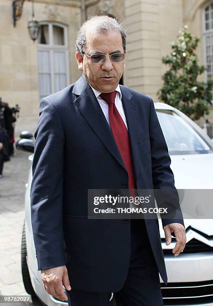 President of the French Council of the Muslim Faith Mohammed Moussaoui leaves the Hotel Matignon in Paris after a meeting with France's Prime...