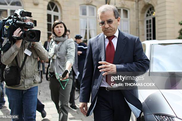 President of the French Council of the Muslim Faith Mohammed Moussaoui leaves the Hotel Matignon in Paris after a meeting with France's Prime...