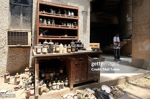 The old building of the department of chemistry of Delhi University from where the gamma machine, containing radioactive cobalt was auctioned off, is...