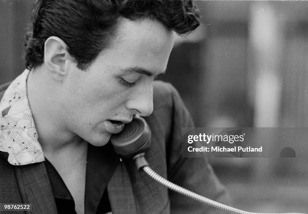 Singer Joe Strummer , of English punk rock group The Clash, New York, 1978.