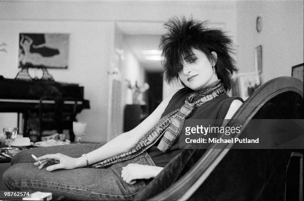 English singer Siouxsie Sioux of rock group Siouxsie And The Banshees, London, 1980.