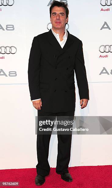 Actor Chris Noth attends 'The Art of Progress' world premiere of the new Audi A8 at the Audi Pavilion on November 30, 2009 in Miami, Florida.