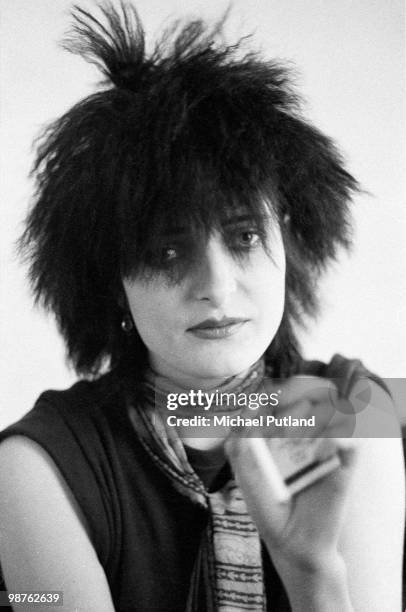 English singer Siouxsie Sioux of rock group Siouxsie And The Banshees, London, 1980.