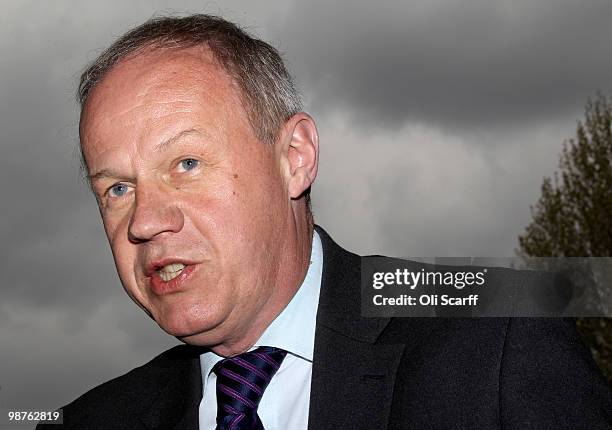 Damian Green, the Conservative's Shadow Immigration Minister, campaigns in Camden on April 30, 2010 in London, England. Politicians are continuing to...