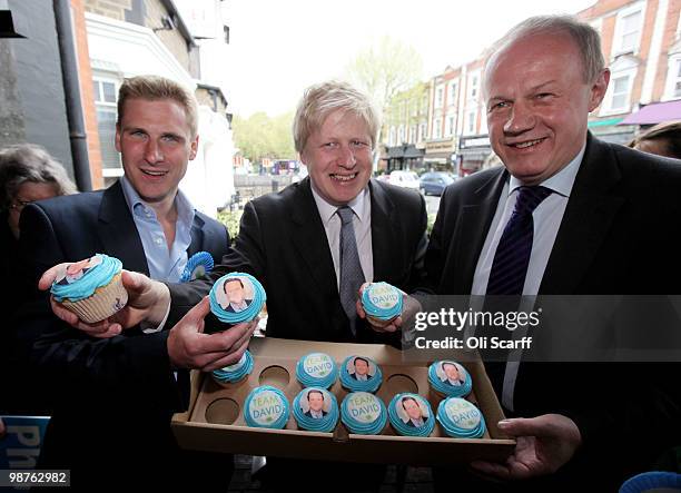 Chris Philp , the Conservative party candidate for the seat of Hampstead, Boris Johnson , the Mayor of London, and Damian Green , the Conservative's...