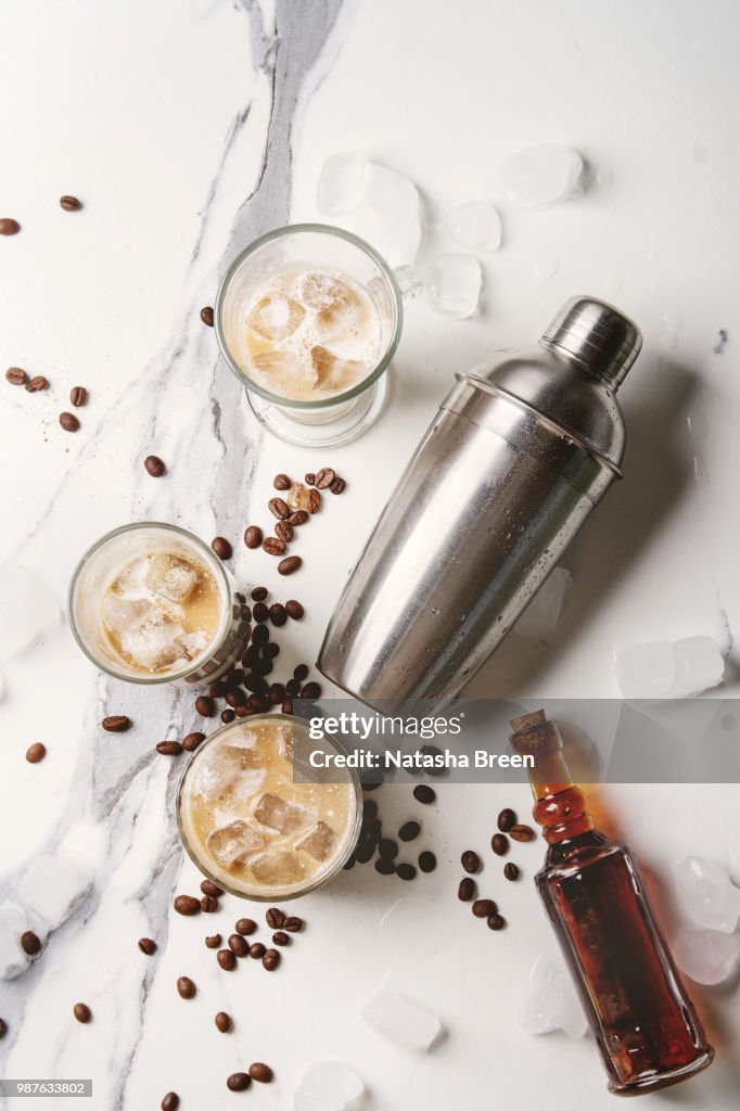 Iced coffee cocktail