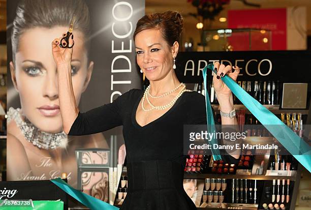 Tara Palmer-Tomkinson launches Artdeco at Fenwick Brent Cross Shopping Centre on April 30, 2010 in London, England.