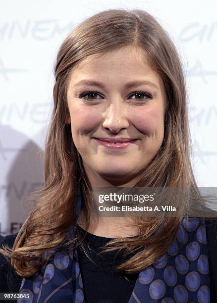 Actress Alexandra Maria Lara attends 'The City Of Your Final Destination' Photocall during day 2 of the 4th Rome International Film Festival held at...