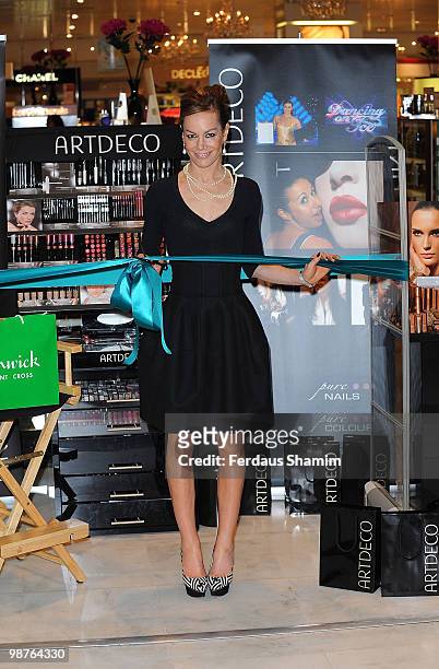 Tara Palmer-Tomkinson launches ARTDECO - a new German beauty store at Brent Cross Shopping Centre on April 30, 2010 in London, England.