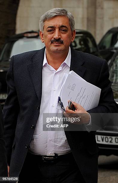Director General of Iraqi Airways, Kifah Hassan Jabbar, arrives at the High Court in central London, on April 30, 2010. Hassan appeared in court...