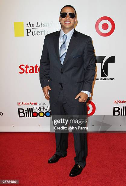 Daddy Yankee arrives at the 2010 Billboard Latin Music Awards at Coliseo de Puerto Rico Jos? Miguel Agrelot on April 29, 2010 in San Juan, Puerto...