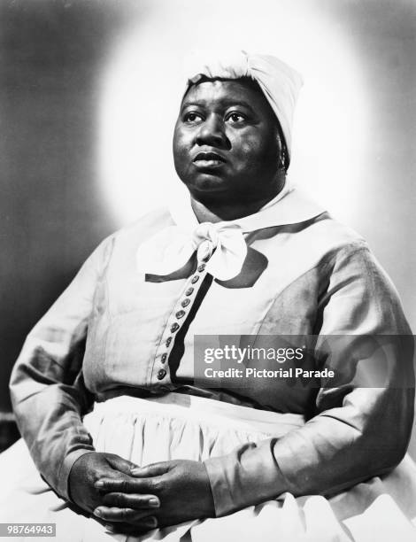 American actress Hattie McDaniel as she appeared in her role as Mammy in 'Gone With The Wind', circa 1939. McDaniel's performance won an Oscar for...