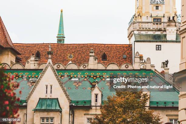 bratislava city museum. primacialne namestie (primate square), slovakia - slovakia monuments stock pictures, royalty-free photos & images