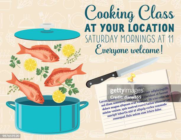 Cooking Class Template High-Res Vector Graphic - Getty Images